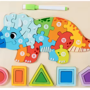 Drvena 3D Slagalica – Oblik i Geometrija