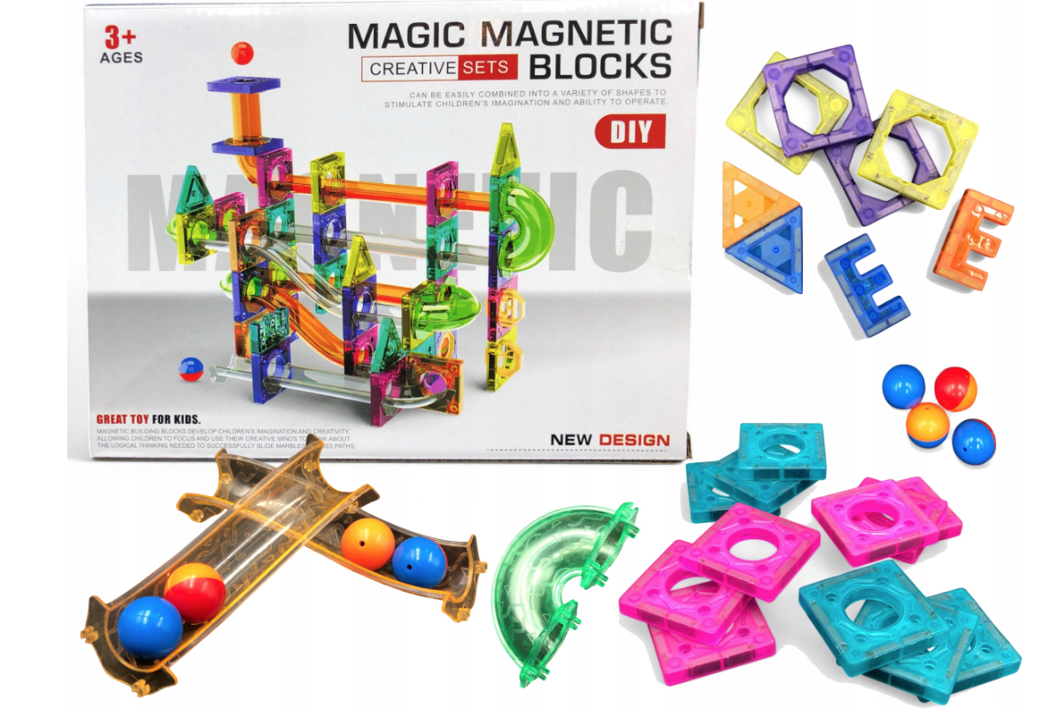 Magic Magnetic Blocks – Kreativni Set 382 Delova - Image 3