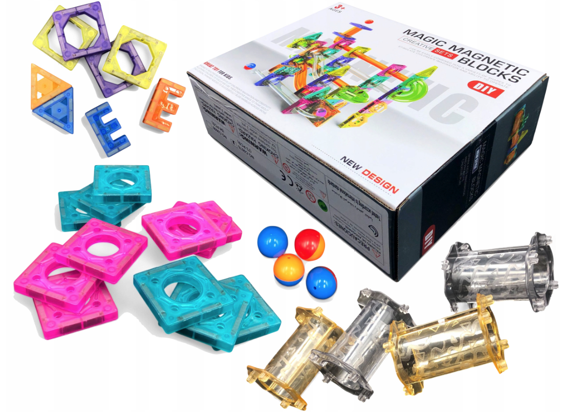 Magic Magnetic Blocks – Kreativni Set 382 Delova - Image 4