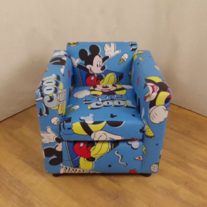 Dečija fotelja „Emi“ – plava, Mickey Mouse