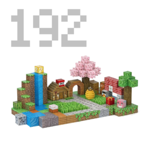 Minecraft Magnetne Kocke – 192 Delova sa 4 Figurice