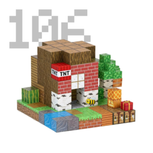 Minecraft Magnetne Kocke – 106 Delova